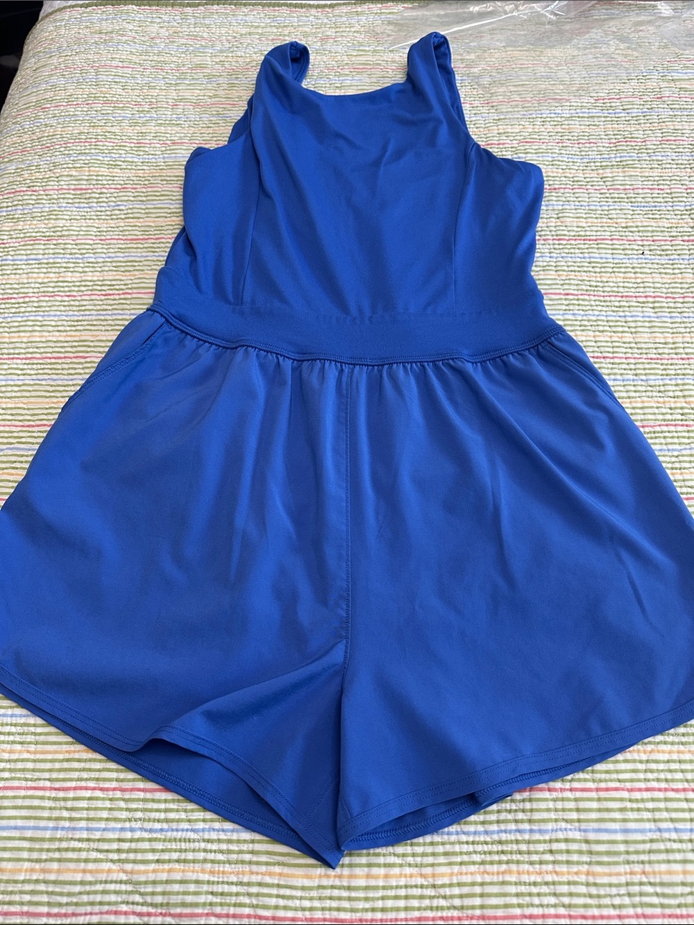 Abercrombie & Fitch Girls' Royal Blue Sleeveless Romper